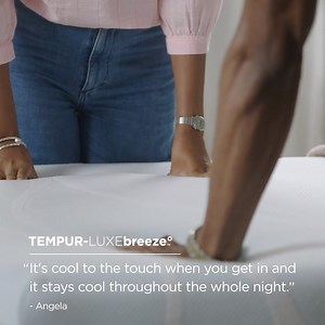 35 reactions · 11 shares | Sharing a bed doesn’t have to mean hot, sleepless nights. Angela certainly stays cool and so should you! Try our coolest, best-rated mattress, the TEMPUR-LUXEbreeze° to experience next-level all-night cooling. | Tempur-Pedic USA | Facebook