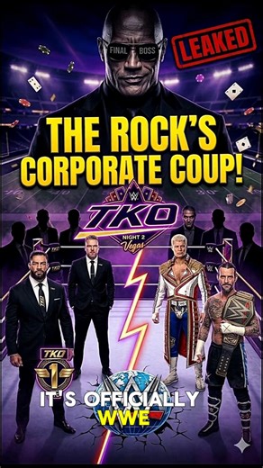 Who's REALLY Running WWE Now? The Rock or TKO #WWE #therock