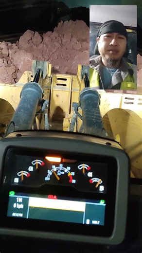 "Moonlit rides with you by my side."...on board #cat 986K Wheel Loader #heavyequipmentoperator ..