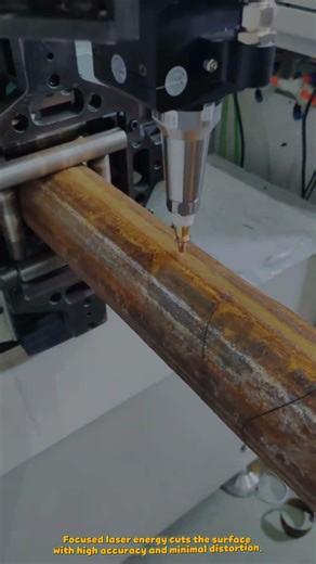 Laser Pipe Cutting Machine Creates Precise Circular Intersection Profiles #machine