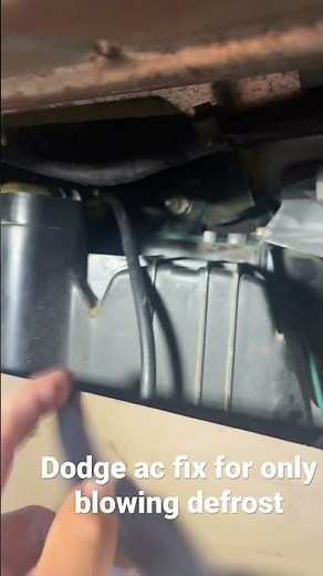 Dodge ram 1998 1500 2500 and 3500 ac fix vacuum line burned off on turbo vacuum line behind glove