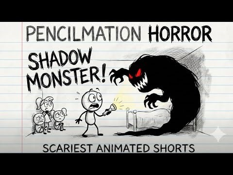 SHADOW MONSTER! 🌑 Pencilmation Horror | Scariest Animated Shorts