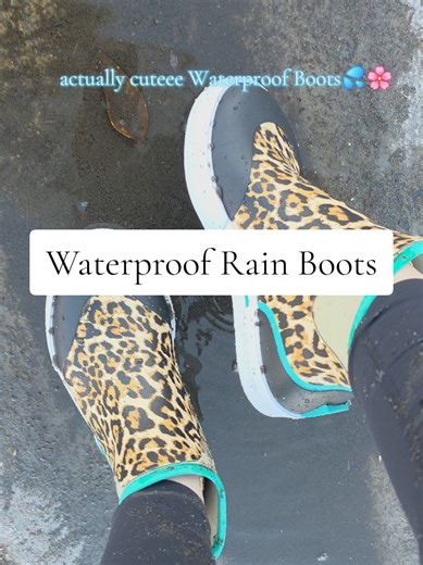 no more wet feet! so cute and comfy Waterproof Boots for snow/rainy days💦🌸@bassdash_official #rainboots #deckboots #gardening #fishing #tiktokshopstockup