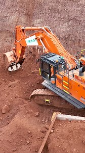 NRS Aggregates' new Hitachi ZX690 digging sandstone and loading trucks in a quarry near Cannock | RPA Media