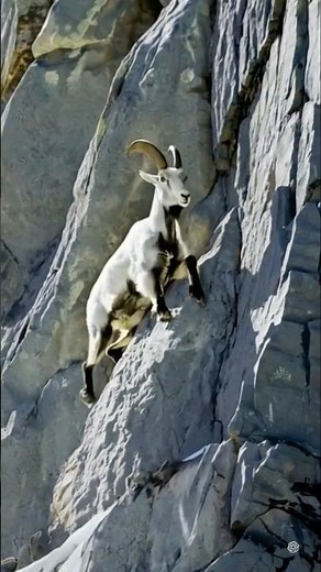 Defying Gravity: The Majestic Cliff-Climbing Goat