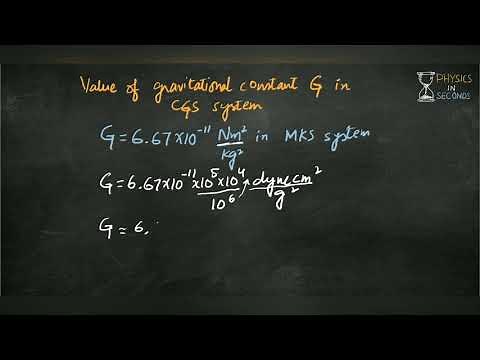 Value of Gravitational Constant in CGS system