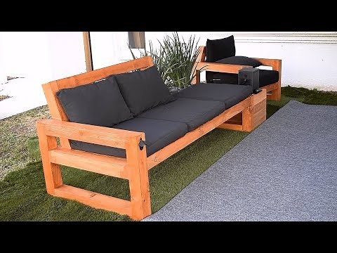 Crea Un Sofa Moderno Para El Exterior! - Hazlo Tu Mismo!