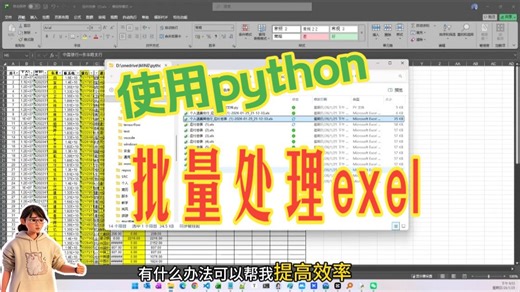 Excel实战：使用python高效批量处理excel