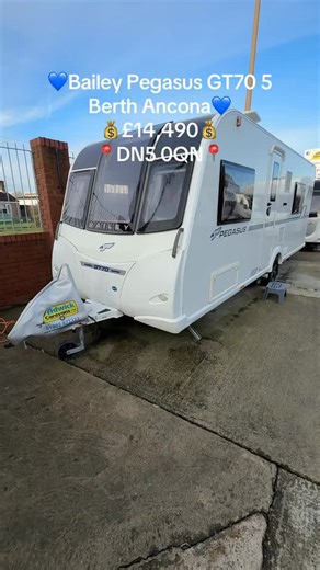 Adwick Caravans on Instagram: "💙 Bailey Pegasus GT70 Ancona 🛌 5 Berth 🛞 Single Axle 🛏️ Fixed Bunk Beds 🪑 Side Dinette 💷 £14,490 ✨ Key Features: 🛋️ Lounge Converts To Double Bed 🍽️ Spacious Kitchen Area With Fitted Microwave 🪑 Side Dinette Converts To Bunk Beds 🛏️ Fixed Bunk Beds 🚿 End Bathroom With Separate Shower 🔥 Truma Heating System With iNet 🔌 External 240V Plug 🍖 External BBQ Point 🧱 Alu-Tech Body Shell ⚙️ Motormover (not covered under warranty) ⸻ 📋 Specification: 🛌 5 Bert