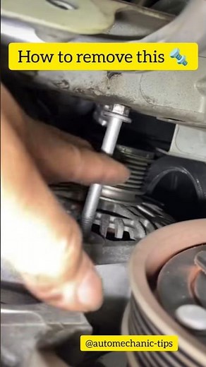 how to remove alternator bolt #auto mechanic