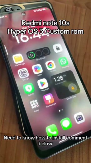 Redmi Note 10S running HyperOS 3 😳🔥Smooth performance + New UI look!