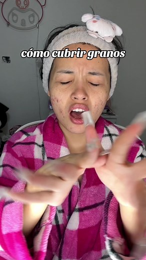 cómo cubrir granos/acné con maquillaje✨ #abigelic | abigelic