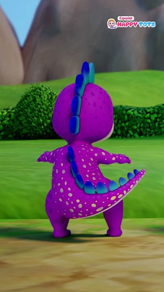Diez pequeños dinosaurios👶🏻 Canciones Infantiles | Happy Tots Español