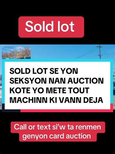 Haitian TikTok Auction: SOLD LOT Explained | Tati Mendel