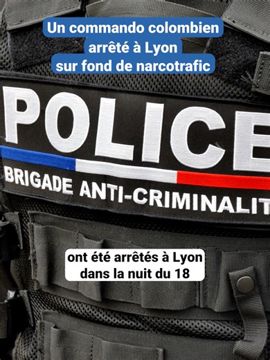 Cinq hommes, tous Colombiens, ont été arrêtés à Lyon dans la nuit de dimanche à lundi. Ils étaient lourdement armés et sont soupçonnés d'avoir été prêts à commettre un règlement de comptes. #Lyon