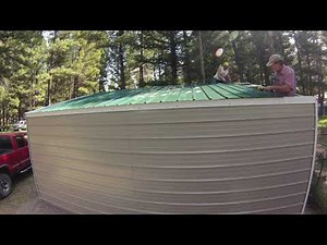 How to build a Carport Garage by Versatube, timelapse
