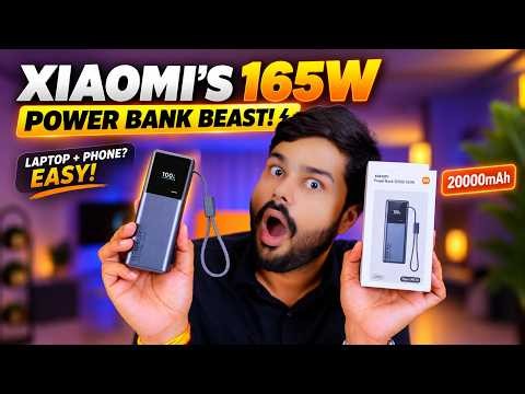 The Ultimate 165W Beast! 🔥 Xiaomi 20000mAh Power Bank Review