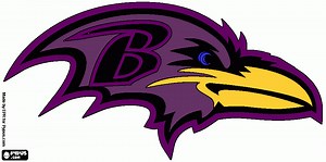 Ravens Logo coloring page, printable Ravens Logo