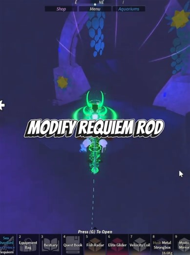requiem rod 23% buff #fisch #roblox