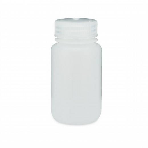Thermo Scientific Nalgene 4 oz Natural HDPE Plastic Wide Mouth Leakproof      Bottles - 312189-4