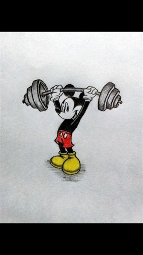 Yabsira on Instagram: "Buff Mickey💀 . .. ... .... #mickeymouse #muscletransformation #muscleup #bodybuilding #cartoon #animation #artwork"