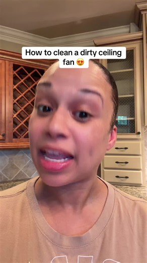 Ceiling fans can collect SO much dust on top of the blades where you don't always see it! 😳 Here's how I clean a dusty ceiling fan as a professional house cleaner without sending dust all over the room. Add this one to your next deep clean—and don't forget to look UP! 👀 #CeilingFanCleaning #CleaningTips #DeepCleaning #HouseCleaning #professionalcleaner