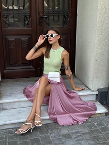 Classy Skirt Satin Skirt Long Circle Silk Skirt Wrap Style Everyday Silk Skirt Casual Satin Skirt Blue Skirt - Etsy