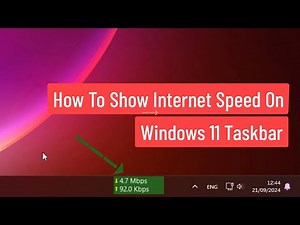 How To Show Internet Speed On Windows 11 Taskbar