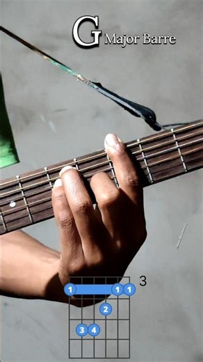 How To Hold G Major Barre Chord 🎸 #guitarlesson