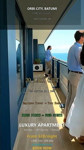 ORBICITY Batumi: Luxury Sea View Aparthotel in Georgia #Shorts