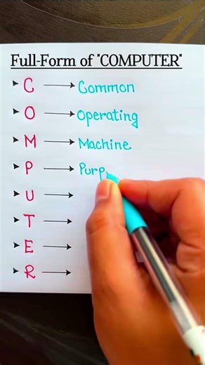 Full form of computer #fullformofcomputer