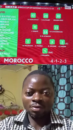 Maroc vs Cameroun : Onze de Maroc #Maroc #Cameroun #afcon2025🇲🇦 #pourtoiiii #fyp