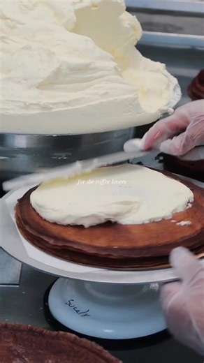 Behind the layers of our decadent Tiramisu Mille Crêpes ☕️🤎 #tiramisu #ladym #newyork #dessert #sweettreat
