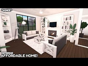 Affordable Bloxburg House Build Tutorial: INTERIOR & Tour *VOICE*