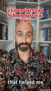 Here are four essential grad school survival tips that helped me get to the end of my PhD! #collegestudent #gradstudent #student #gradschool #gradschooltips #mastersprogram #phdstudent #graduatestudents #gradschoollife #gradlife #bemo #bemoacademicconsulting #bemore | BeMo Academic Consulting Inc | Facebook
