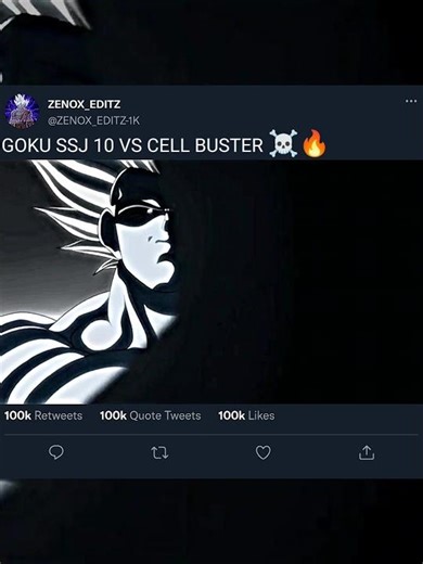 Goku ssj 10 vs Cell Buster ☠️🔥#shorts #viral #shortsfeed #Zenox_Editz
