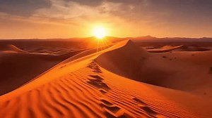 Sunset On Sand Rise Insides Sahara Stock Footage Video (100% Royalty-free) 1104821245 | Shutterstock