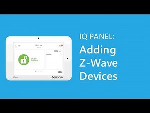 IQ Panel: Add Z-Wave Devices