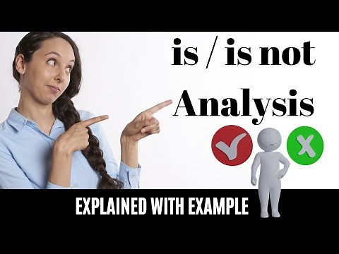 IS and IS NOT ANALYSIS - is is not analysis explained with example