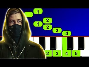 Faded - Alan Walker - Piano Tutorial Facile (version lente)