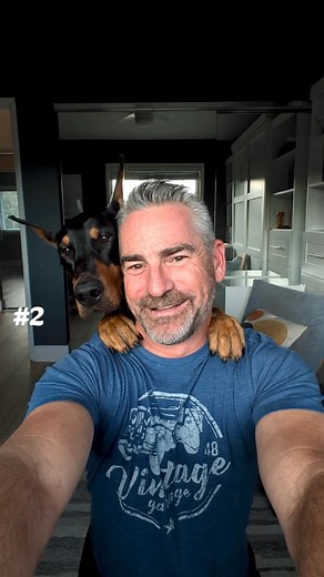 Trying a little experiment. I posted 3 different versions of a selfie with Bruce at the same time. Let me know in the comments which one landed in your page or which one is your favorite #bruceofrubydoobydo #brucethedoberman #doberman #dobermann #rubydooby_do | Rubydoobydo
