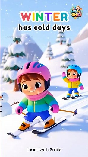 Seasons of the year song | Learn English for kids | Learn with Smile