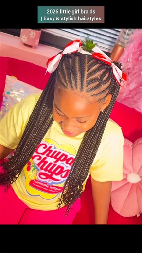 💕 2026 Little Girl Braids #shorts | Easy & Stylish Hairstyles 🔥 #kidshairstyles #braids #hairstyles