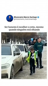 Ser honesto é um compromisso consigo mesmo, mesmo na ausência de plateia. É escolher o caminho da integridade, independentemente das circunstâncias. 🙌🏻🙏🏻 #fé #honestidade #sejabom #integridade #amem #exemplo #motivacional #reflexão #MissionárioMarcioSantiago | Missionário Marcio Santiago