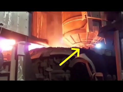 😲 WATCH THIS BLAST FURNACE ACCIDENT AT A STEEL PLANT
