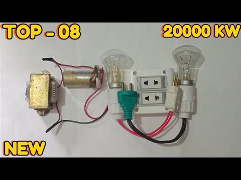 free electricity 240v 20000 kw energy generator electric bulb light at home