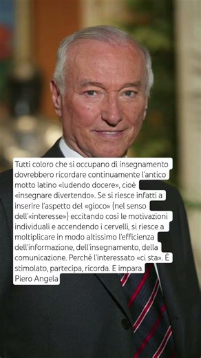 Cosa pensava dell'insegnamento, Piero Angela #pieroangela #insegnamento #albertoangela #ulisse