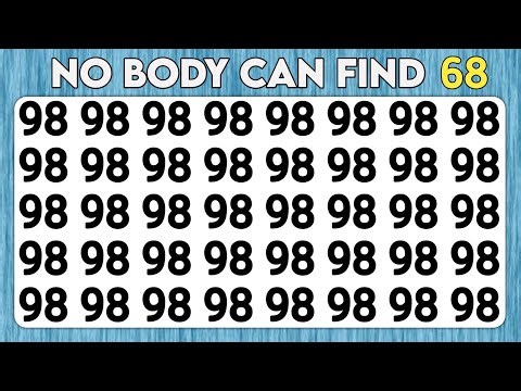 Test your eyes - Number and Letter Spotting Edition | Observation Skills Vision