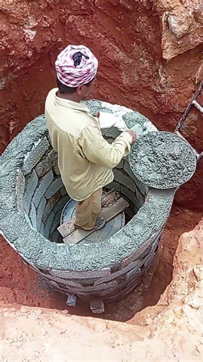 Amazing Well Bricks Joining Work | Skilled Masonry Construction #shorts #viral