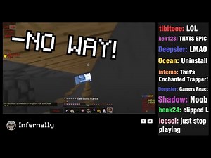 Trapping a 42 Star Skywars Streamer (with chat reaction)